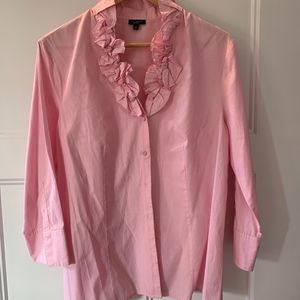 Talbots Ruffled Blouse